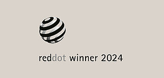 Der Xtra Hob ist reddot Winner des Jahres 2024. Man kann das Logo des Award Gewinners sehen.